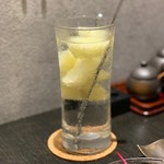 板前焼肉 赤と霜 - 凍結丸ごとレモンサワー