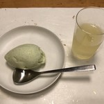 鰻はし本 - 冷茶とずんだアイス