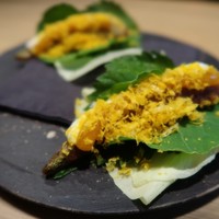 LURRA° - オクラ、麹と卵黄ソース♪