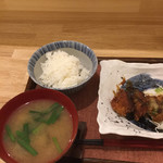 まはまんま - ニラと茄子の味噌汁！出汁の美味いこと！