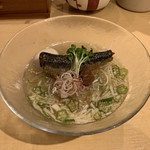 饗 くろ喜 - 冷やし鰯そば（1,400円）2019.9