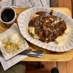 伴茶夢 - パンカレーセット キングアーサー珈琲で