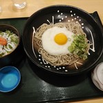Syokujidokoro Kaguya - 山かけ蕎麦とミニ明太しらす丼セット