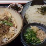 麺 こまち - ざるセット（牛とじ丼）