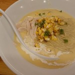 味噌ぶりNoodle みやみや - 嶽きみのとうきびヴィシソワーズＳｏｂａ