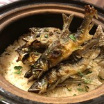 銀座 しのはら - 鮎の土鍋ご飯