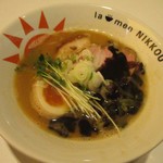 ラーメンにっこう - 鶏白湯マー油(770円)