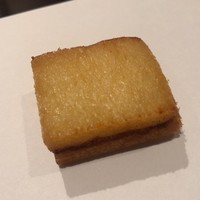 天ぷら 京星 - 海老のサンドイッチ