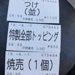 中華蕎麦 とみ田 - 食券