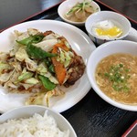 中華晋香苑 - 回鍋肉定食 720円