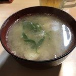がばちょ - 鉄火丼の味噌汁～♪