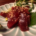 日本酒chintara 燻ト肉 - 料理写真:インド鮪上赤身の漬け刺し