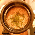 Shimbashi Won - 貝柱の炊き込みご飯。美味しかった－