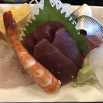 料理かない - 刺身、鮪・海老・烏賊・平目・こはだ・カンパチ