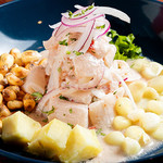 Ceviche Mixto (Lime-marinated seafood)