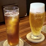 Imaishi Hanten Suzuka - ◆主人はビール(600円）、私は都合により「烏龍茶」