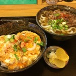 お家のごはん かれん - R.1.5.28.昼 玉子丼 550円税込・肉うどん 700円税込