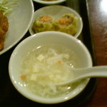 Chuuka Dainingu Toushou Shuka - セットのスープ、シュウマイ