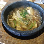 韓菜 - きのこの純豆腐鍋