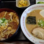 来華 - ヒレカツ丼セット１０７０円