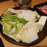 Shabu Shabu Sukiyaki Don Tei - すき焼きの野菜