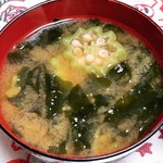 一休 - 花オクラの味噌汁