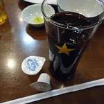 Katsu e i - ランチにはアイスコーヒーが付く