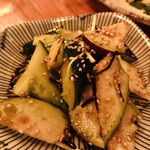 Tachinomi Asakusa Sharemon - 水茄子水茄子ときゅうりの塩昆布和え