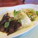 りんどう - 国産牛フィレ肉のステーキセット 1,700円（税込）。　　　　　　2019.09.07