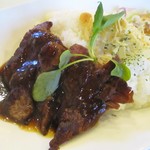 りんどう - 国産牛フィレ肉のステーキセット 1,700円（税込）。　　　　　　2019.09.07