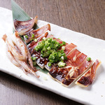 Grilled squid with soy sauce