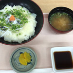 壇之浦パーキングエリアレストラン - ふくぶっかけ丼 ¥1200- (2019/09/06)