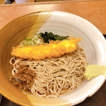 峠そば - いか天麩羅＆冷掛け蕎麦