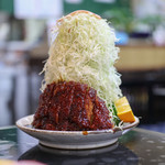 葉栗屋 - 味噌かつライス キャベツ普通☆