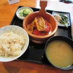 cafe 369 - 日替わり魅惑の369定食[茄子とチーズの重ね焼き](2019/09/04撮影)