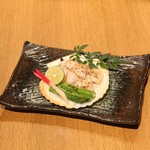 Bishukakou Yuraku - 帆立とアスパラバター焼き720円