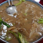 青龍 - ②フカヒレ入り煮込み（気仙沼産モウカザメ）