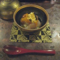 TAIAN - アミューズ？（牡丹海老、雲丹、キャビア、リンゴ、フロマージュ・ブラン）