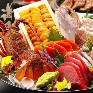 【北海道直送◎】每套餐都使用龙虾等精美食材♪