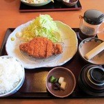 和食や 吉べえ - ロースカツ定食(ライス大盛)\１０００