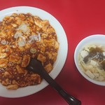 中華料理　萬珍館 - 麻婆飯＆スープ