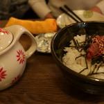 酒菜坊 橋蔵 - だし茶漬け＜梅・明太子＞　ズームアップ