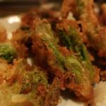 酒菜坊 橋蔵 - 春野菜天ぷら　ズームアップ