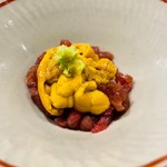 鮨匠 のむら - マグロと赤雲丹の漬け丼