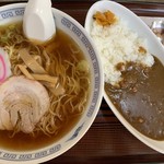 Tamagawa Shokudou - 本日のランチ：カレーラーメンセット￥950