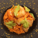 カーサ・デル・チーボ - 車海老のﾐｿを練り込んだBavette