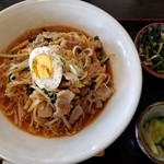 海石榴 - ある日の日替わりランチ「ピリ辛冷やし麺」