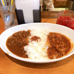 カレーショップ きよ - 合い掛けカレー　