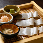 香るつけ蕎麦　蕎麦花