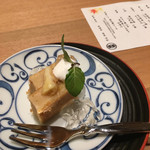 料亭 東忠長岡 - イチジクのケーキ